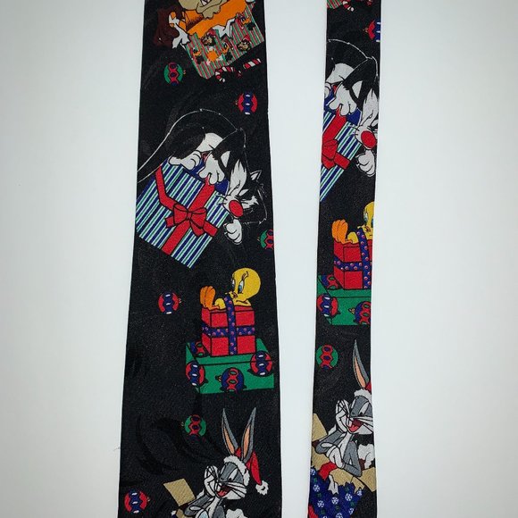 Looney Tunes Bugs Bunny Holiday Christmas Tie - Picture 5 of 5